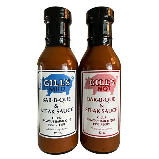 GILL'S BBQ™ BAR-B-QUE Sauce  - Mild & Hot - [ TWO PACK ]